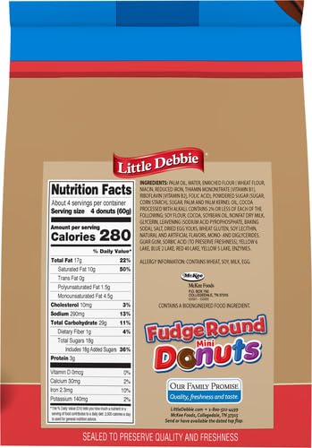 Little Debbie Fudge Round Mini Donuts