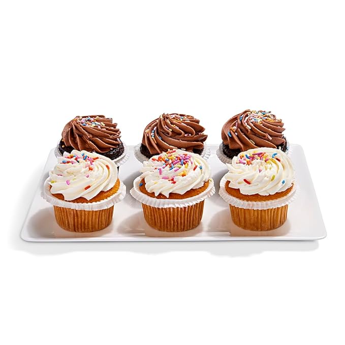 Whole Foods Market, Cupcake Chocolate Vanilla 6 Count, 18 Ounce
