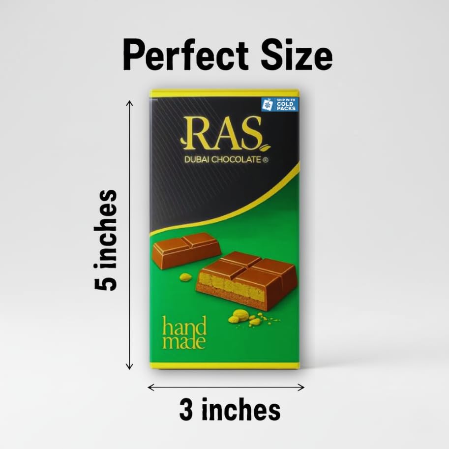 RAS Dubai Chocolate Bar – Authentic Middle Eastern Pistachio Chocolate