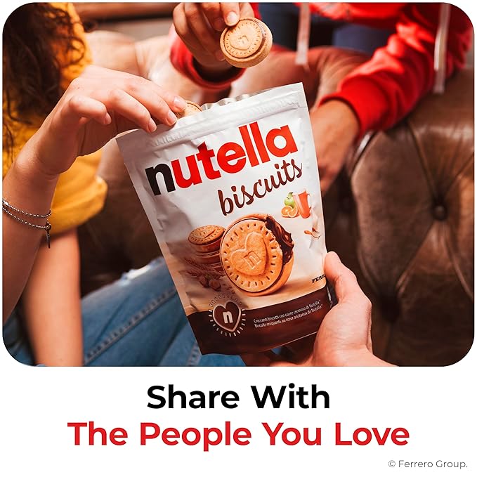 Nutella Biscuits Cookies Filled with Nutella Hazelnut Spread,